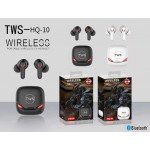 Wholesale Gaming Style TWS Bluetooth Wireless Headset Earbuds Earphone HQ10 (Black)